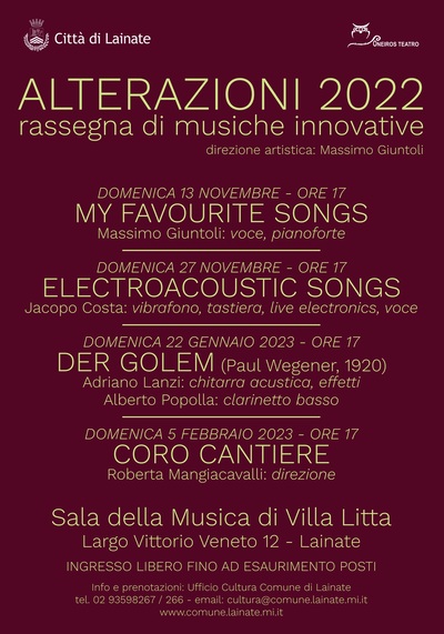 ALTERAZIONI - ELECTROACOUSTIC SONGS